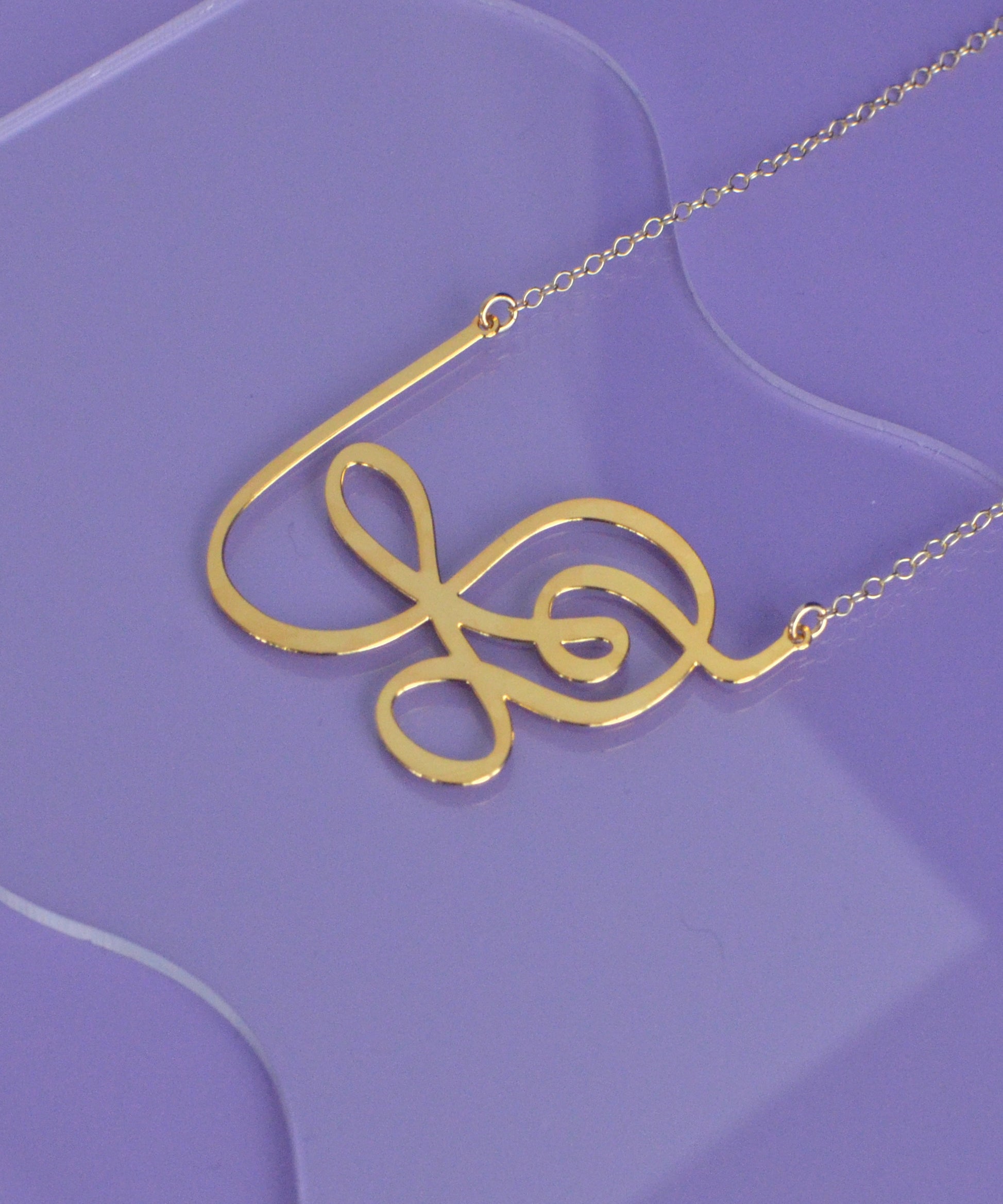 Wandering Line Necklace - Not all those who wander are ost - High Quality, Affordable, Hand Drawn Necklace - Available in Gold and Silver - Small and Large Sizes - Made in USA - Brevity Jewelry 