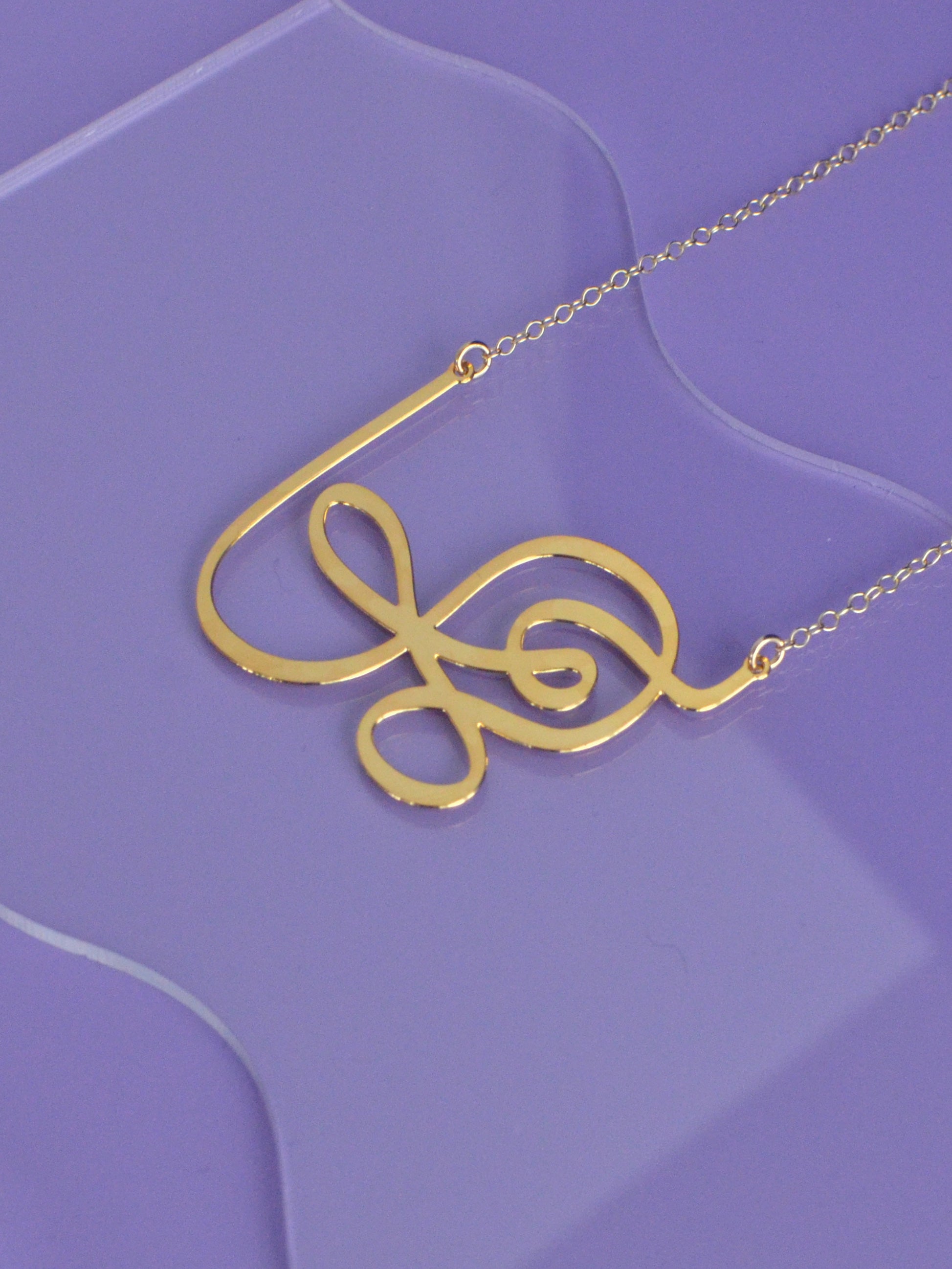 Wandering Line Necklace - Not all those who wander are ost - High Quality, Affordable, Hand Drawn Necklace - Available in Gold and Silver - Small and Large Sizes - Made in USA - Brevity Jewelry 