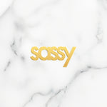 Sassy Word Charm - High Quality, Affordable, Empowering, Self Love, Mantra Individual Charm for a Custom Locket - Available in Gold and Silver - Made in USA - Brevity Jewelry