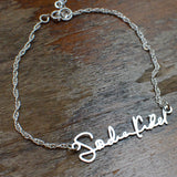 Signature Bracelet - Made From Your Handwriting or Signature - High Quality, Affordable, One-of-a-kind, Personalized Bracelet - Available in Gold and Silver - Made in USA - Brevity Jewelry - The Pefect Gift