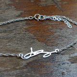 Signature Bracelet - Made From Your Handwriting or Signature - High Quality, Affordable, One-of-a-kind, Personalized Bracelet - Available in Gold and Silver - Made in USA - Brevity Jewelry - The Pefect Gift