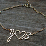 Signature Bracelet - Made From Your Handwriting or Signature - High Quality, Affordable, One-of-a-kind, Personalized Bracelet - Available in Gold and Silver - Made in USA - Brevity Jewelry - The Pefect Gift