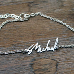 Signature Bracelet - Made From Your Handwriting or Signature - High Quality, Affordable, One-of-a-kind, Personalized Bracelet - Available in Gold and Silver - Made in USA - Brevity Jewelry - The Pefect Gift