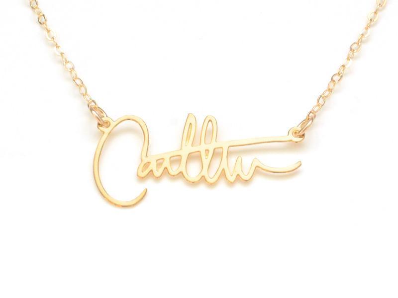 Signature Necklace  - Brevity Jewelry - Made in USA - Affordable gold and silver necklaces