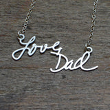 Signature Necklace - Made From Your Handwriting or Signature - High Quality, Affordable, One-of-a-kind, Personalized Necklace - Available in Gold and Silver - Made in USA - Brevity Jewelry - The Pefect Gift