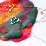 Hand Drawn Heart Necklace - Made From Your Handwriting - High Quality, Affordable, One-of-a-kind, Personalized Necklace - Available in Gold and Silver - Made in USA - Brevity Jewelry - The Pefect Gift