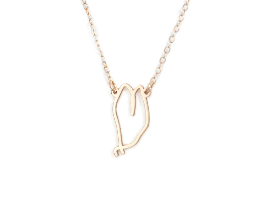 Hand Drawn Heart Necklace - Made From Your Handwriting - High Quality, Affordable, One-of-a-kind, Personalized Necklace - Available in Gold and Silver - Made in USA - Brevity Jewelry - The Pefect Gift