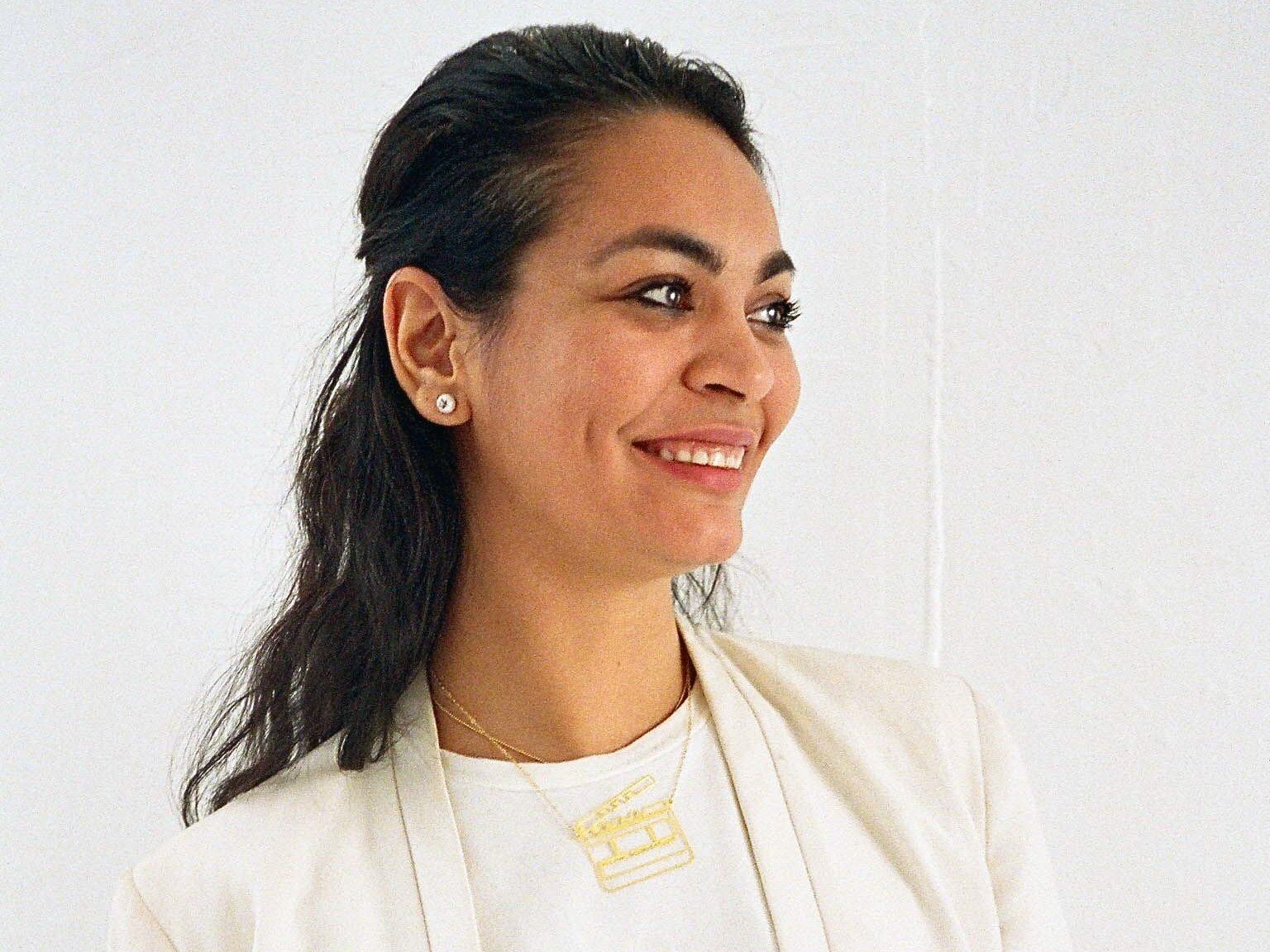 Customizable Slate Necklace - Write Your Name - High Quality, Affordable, Hand Drawn, Courageous Creators Necklace - Available in Gold and Silver - Made in USA - Collaboration with Honto - Brevity Jewelry