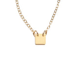 Small Square Necklace - High Quality, Affordable Necklace - Available in Gold and Silver - Made in USA - Brevity Jewelry