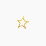 Star Charm - High Quality, Affordable, Whimsical, Hand Drawn Individual Charms for a Custom Locket - Available in Gold and Silver - Made in USA - Brevity Jewelry