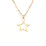 Star Necklace - Hand Drawn By a Calligrapher - High Quality, Affordable Necklace - Available in Gold and Silver - Made in USA - Brevity Jewelry