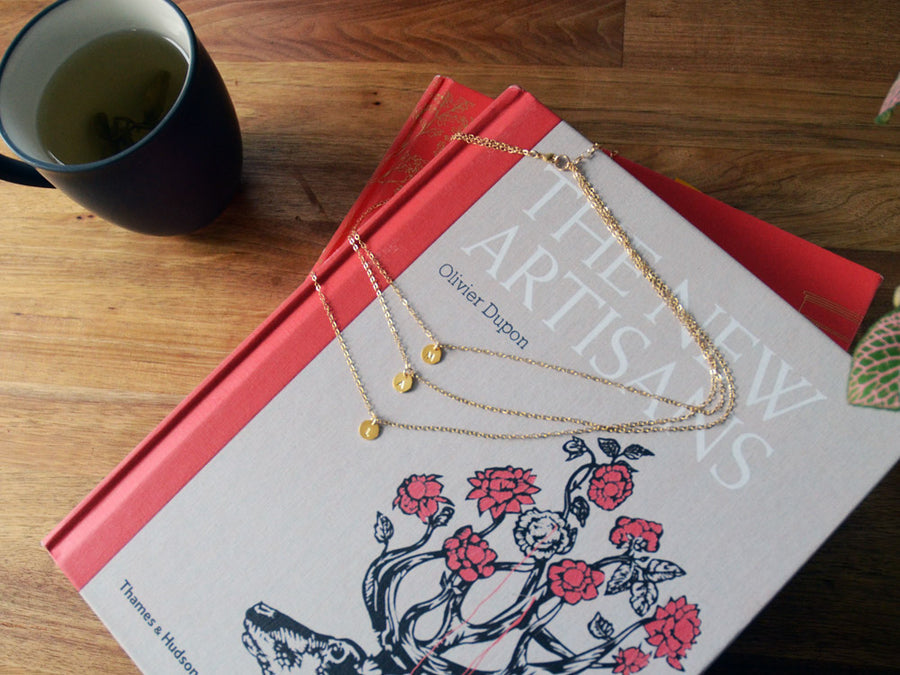 Love Letters Necklace - Layer Your Letters - High Quality, Affordable Necklace - Available in Gold and Silver - Made in USA - Brevity Jewelry