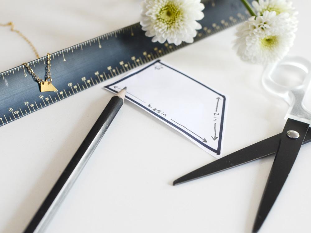 Small Isosceles Trapezoid Necklace - High Quality, Affordable Necklace - Available in Gold and Silver - Made in USA - Brevity Jewelry