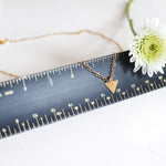 Pair of Triangles Necklace - High Quality, Affordable Necklace - Available in Gold and Silver - Made in USA - Brevity Jewelry