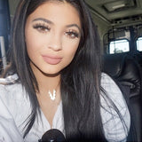 Tribal Necklace - Affordable Acrylic Necklace - Yellow, Blue or Gray - Silver Chain - Made in USA - Brevity Jewelry - As Seen On Kylie Jenner (Metal Version)