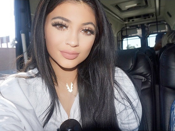 Tribal Necklace - Affordable Acrylic Necklace - Yellow, Blue or Gray - Silver Chain - Made in USA - Brevity Jewelry - As Seen On Kylie Jenner (Metal Version)