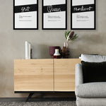 Framed Black Queen Print With Word Definition - High Quality, Affordable, Hand Written, Empowering, Self Love, Mantra Word Print. Archival-Quality, Matte Giclée Print - Brevity Jewelry