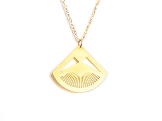 Vera Necklace - Art Deco, Great Gatsby, Jazz Age Style - High Quality, Affordable Necklace - Available in Gold and Silver - Made in USA - Brevity Jewelry