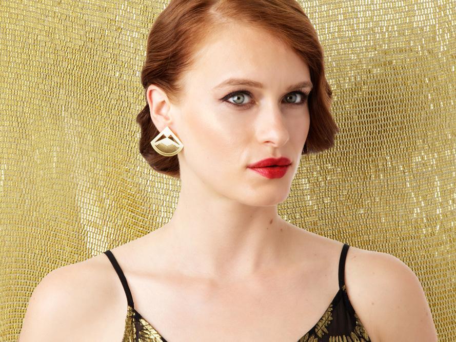 Vera Earring  - Brevity Jewelry - Made in USA - Affordable gold and silver necklaces