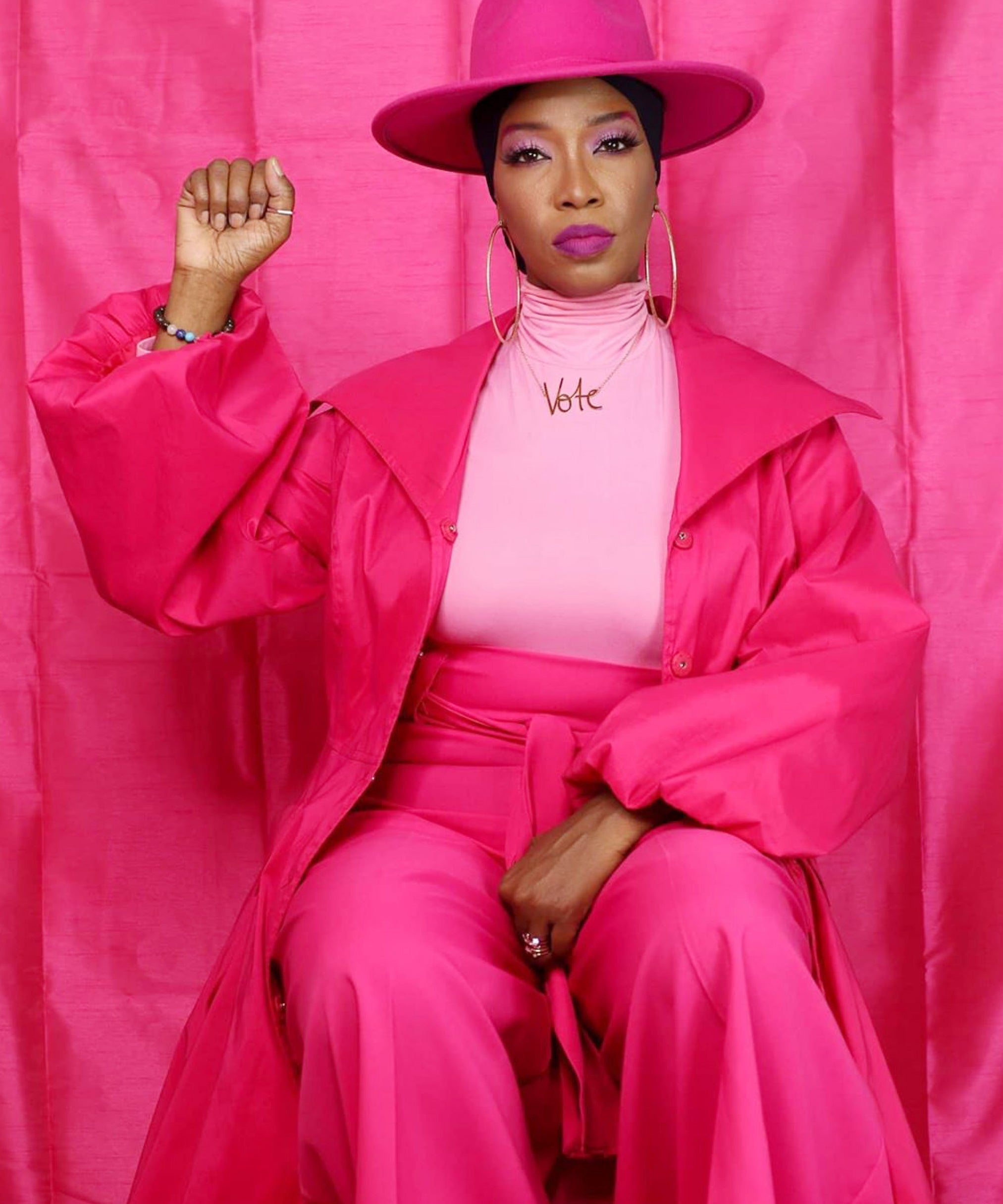 Vote Necklace - High Quality, Affordable, Hand Written, Empowering, Self Love, Mantra Word Necklace - Available in Gold and Silver - Small and Large Sizes - Made in USA - Brevity Jewelry