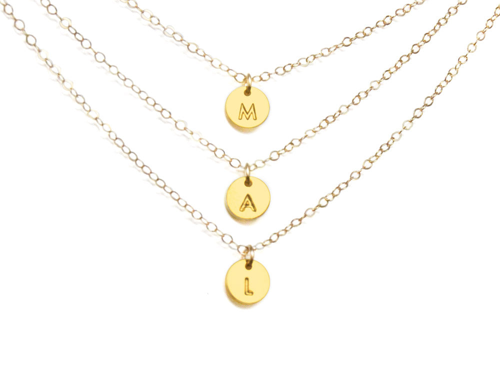 Love Letters Necklace - Layer Your Letters - High Quality, Affordable Necklace - Available in Gold and Silver - Made in USA - Brevity Jewelry