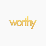 Worthy Word Charm - High Quality, Affordable, Empowering, Self Love, Mantra Individual Charm for a Custom Locket - Available in Gold and Silver - Made in USA - Brevity Jewelry