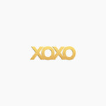 XOXO Kisses and Hugs Word Charm - High Quality, Affordable, Empowering, Self Love, Mantra Individual Charm for a Custom Locket - Available in Gold and Silver - Made in USA - Brevity Jewelry