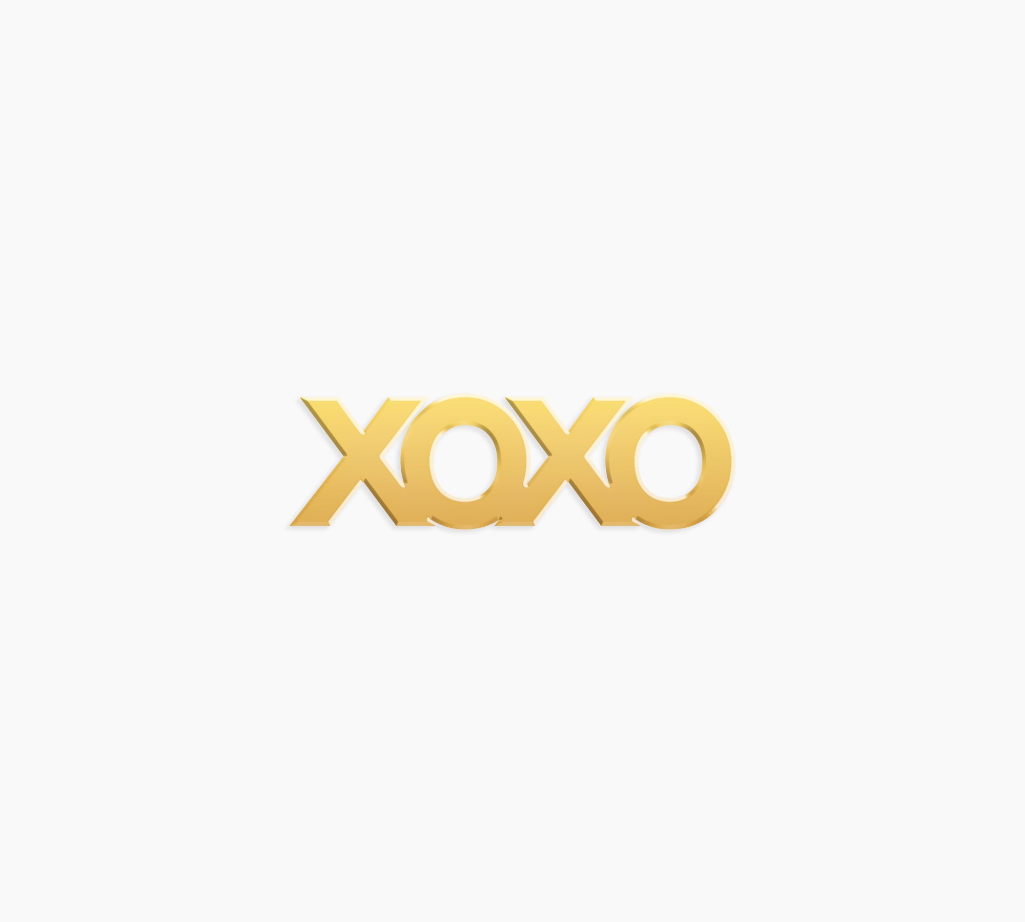 XOXO Kisses and Hugs Word Charm - High Quality, Affordable, Empowering, Self Love, Mantra Individual Charm for a Custom Locket - Available in Gold and Silver - Made in USA - Brevity Jewelry