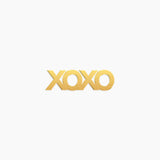 XOXO Hugs and Kisses Word Charm - High Quality, Affordable, Empowering, Self Love, Mantra Individual Charm for a Custom Locket - Available in Gold and Silver - Made in USA - Brevity Jewelry